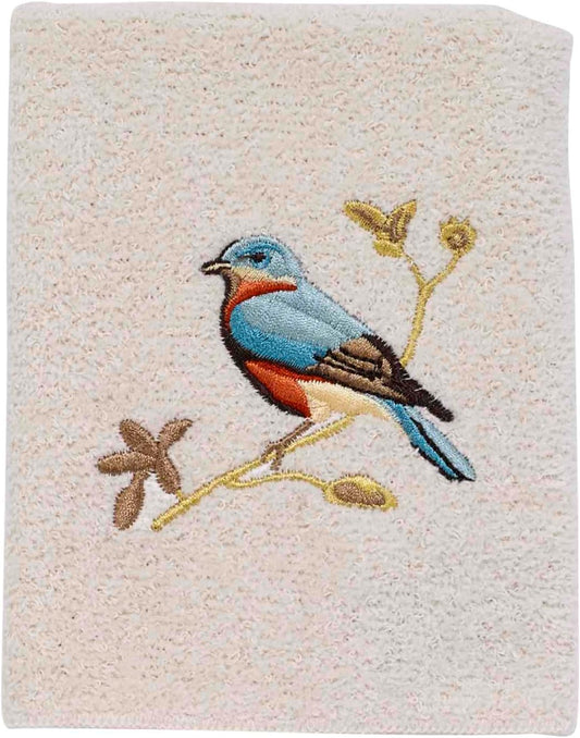 - Washcloth, Soft & Absorbent, Nature Inspired Bathroom Decor (Gilded Birds Collection)
